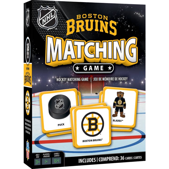 Boston Bruins Matching Game for wholesale by Masterpieces Puzzles