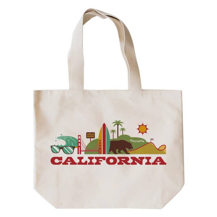 All Good Living - Wholesale Tote Bag - Unisex - California Cityscape Tote