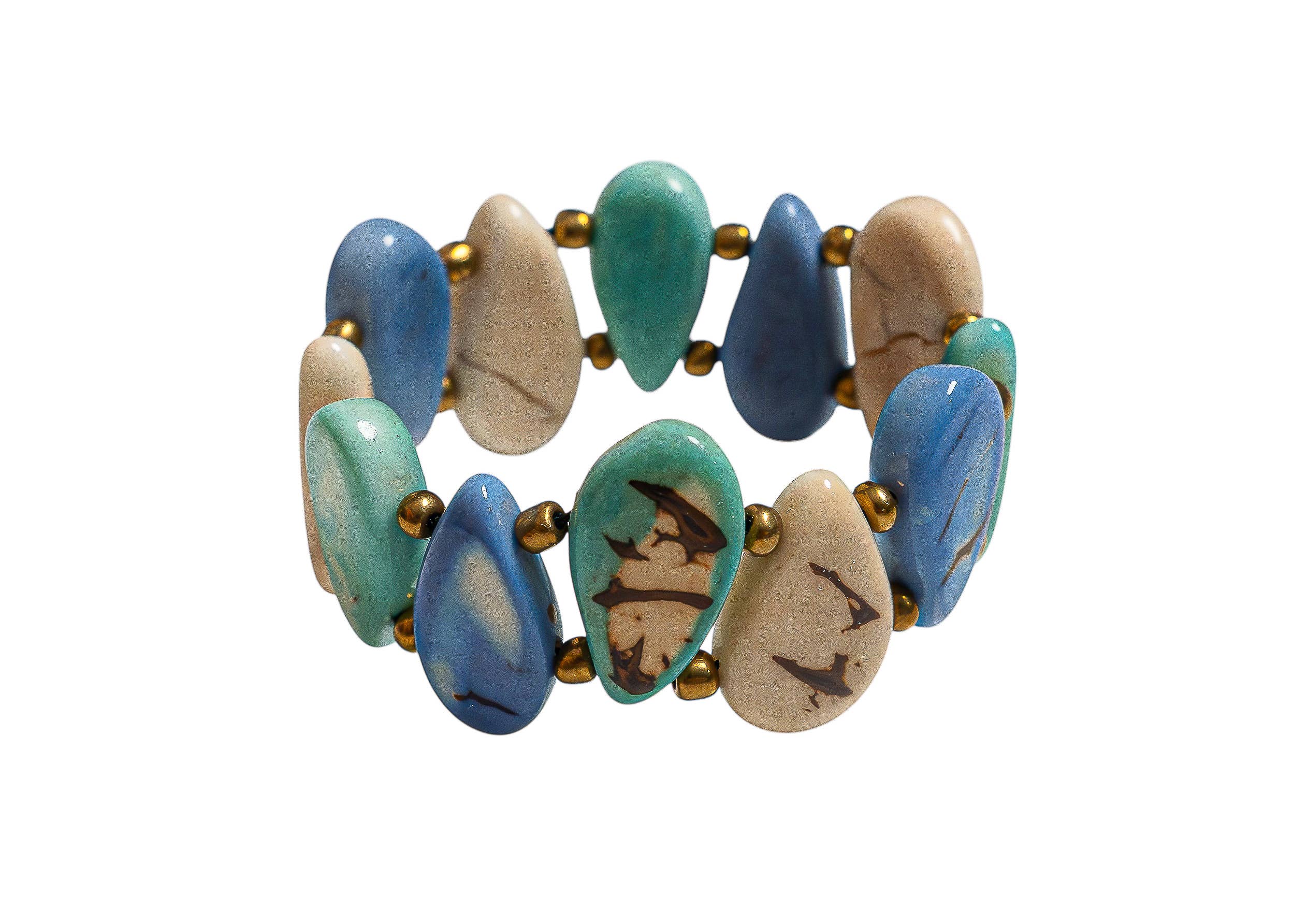 Organic Tagua Jewelry – wholesale Beaded bracelet – Lys Bracelet7