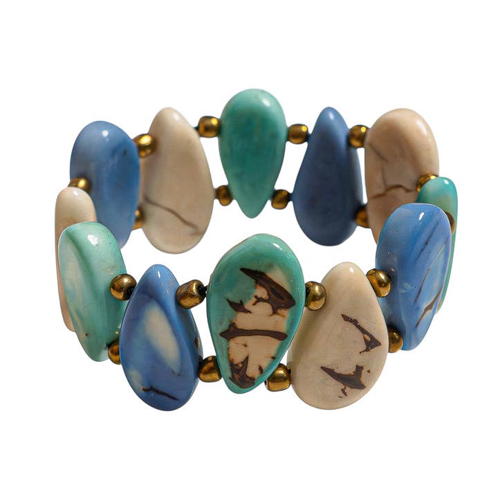 Organic Tagua Jewelry – wholesale Beaded bracelet – Lys Bracelet7