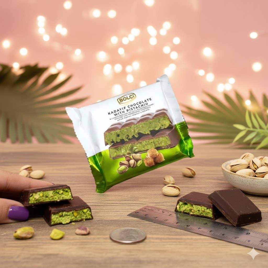 Aladdin - Wholesale Chocolate bar - Dubai Chocolate Bar 100g Antep Pistachio Kadayif Halal1
