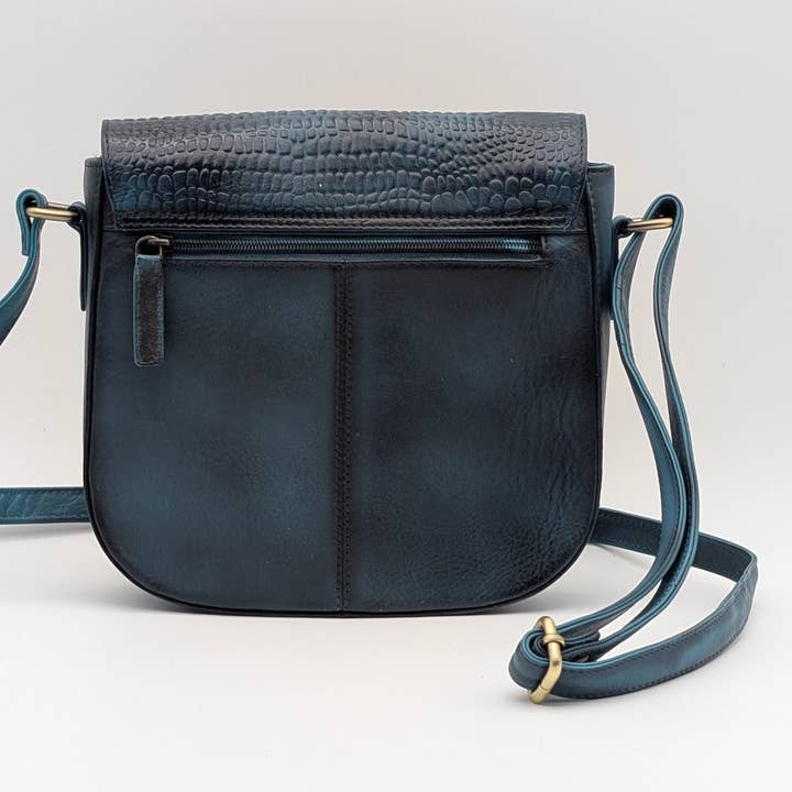 Alta Quero - Wholesale Crossbody Bag - Women's - Textured Leather Essentials Set– Wallets Crossbody BlueBlack10