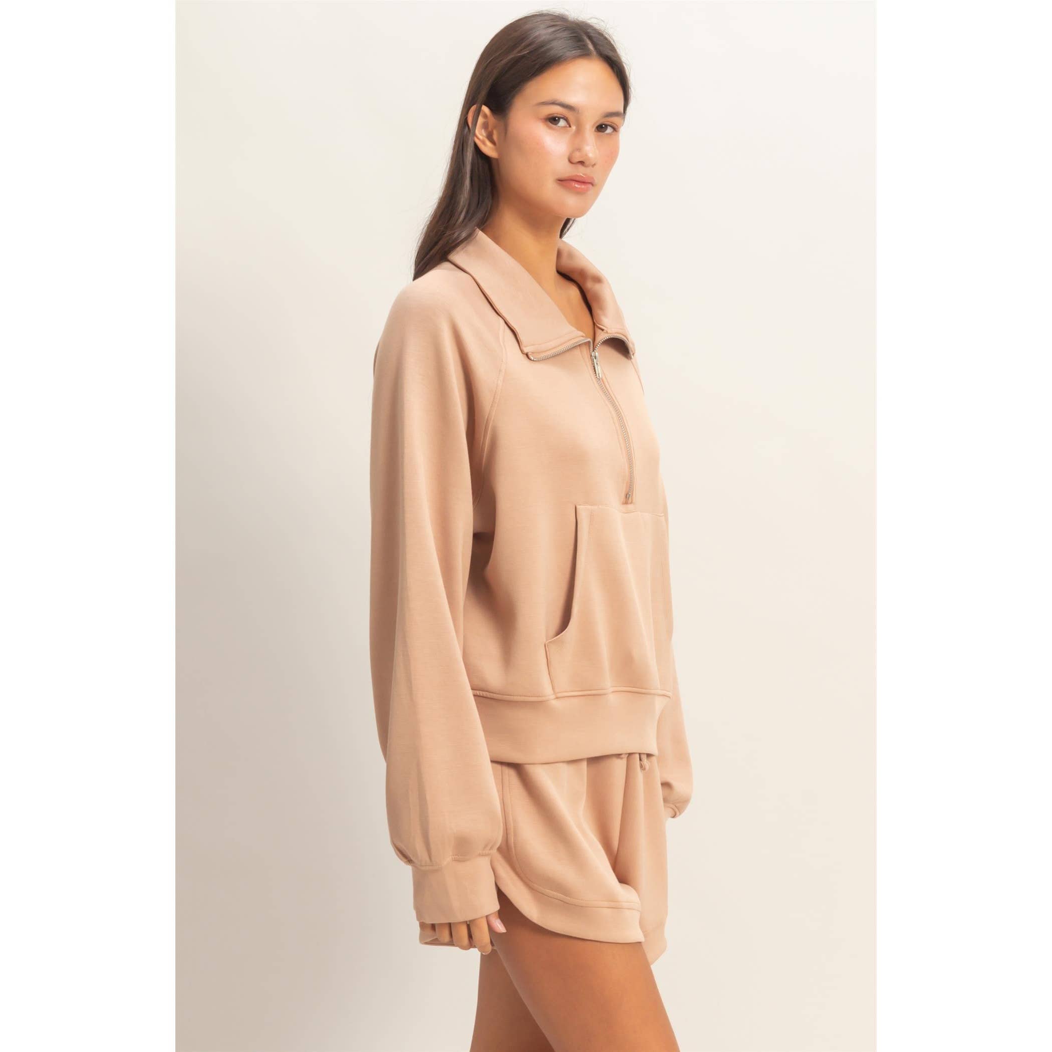 HYFVE - Wholesale Sweatshirt - Women's - Half-Zip Collar Pullover31