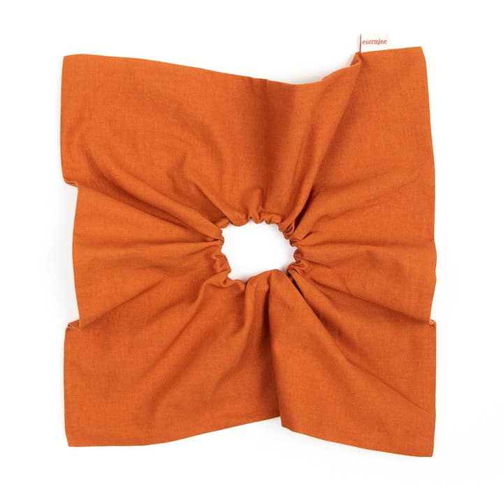 Scrunchie grande - Naranja calabaza cuadrada para venta al por mayor de Evermine Accessories