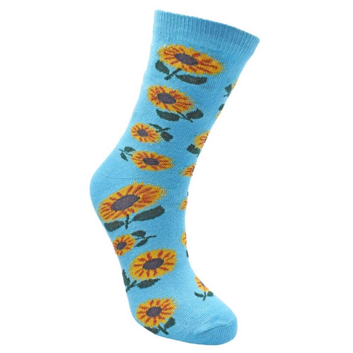 Calcetines de Bambú Girasoles Talla de Zapato UK 7-11, Euro 41-47 para venta al por mayor de Shared Earth