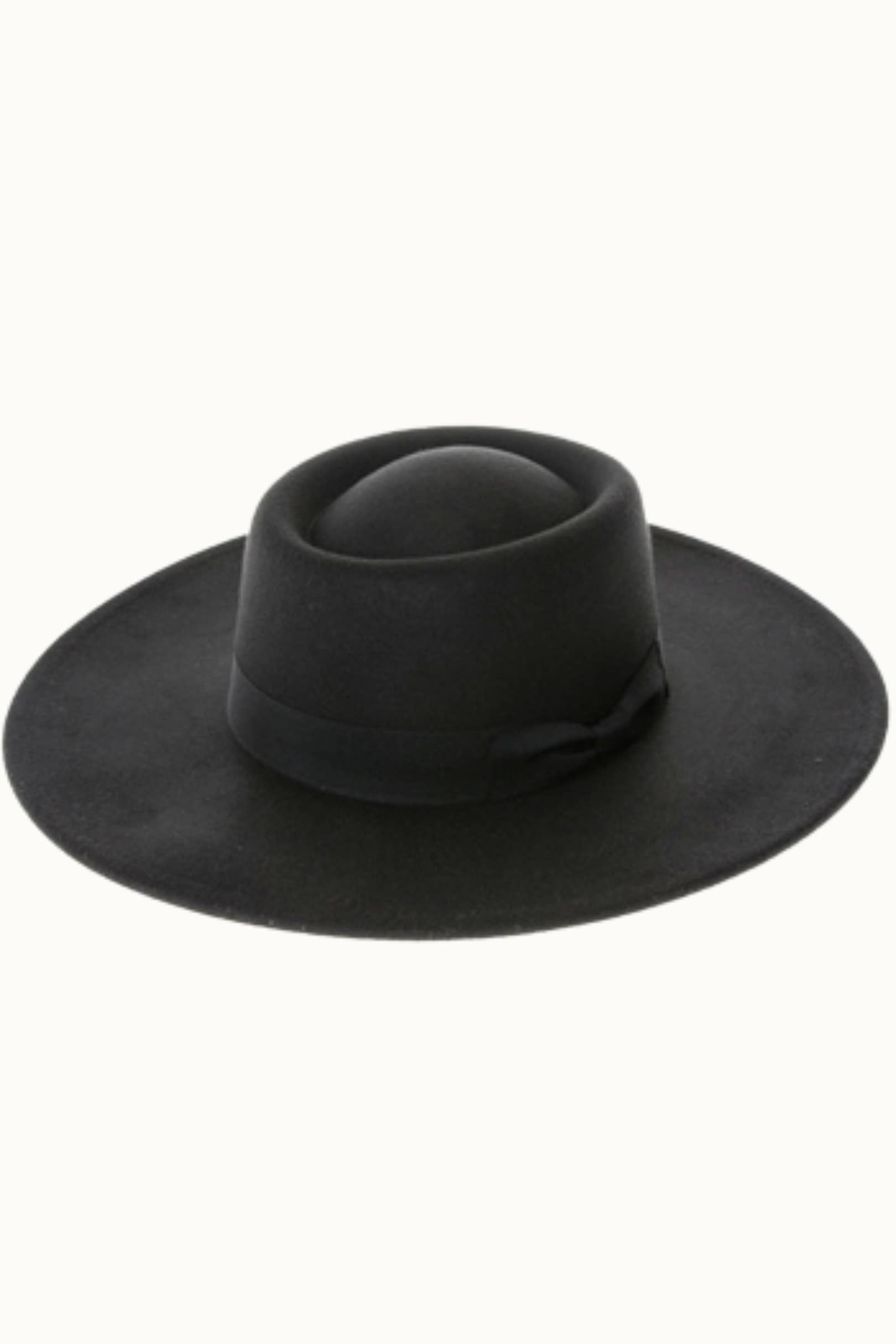 Olive & Pique - Wholesale Boater Hat - Women's - Wide Brim Gambl Boater Hat, Vegan Felt, Adjustable