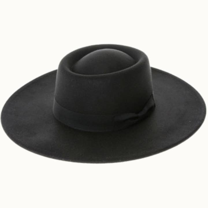 Olive & Pique - Wholesale Boater Hat - Women's - Wide Brim Gambl Boater Hat, Vegan Felt, Adjustable0