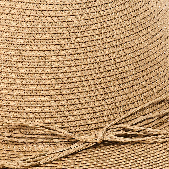Collections by Fame Accessories - Wholesale Straw hat – women's - Floppy Fedora Straw Sun Hat3