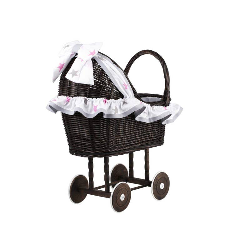 The Wicker Stories – wholesale Barnvagn/sele för babydocka - Barn – Retro dockor barnvagn, naturliga leksaker, första födelsedagspresent