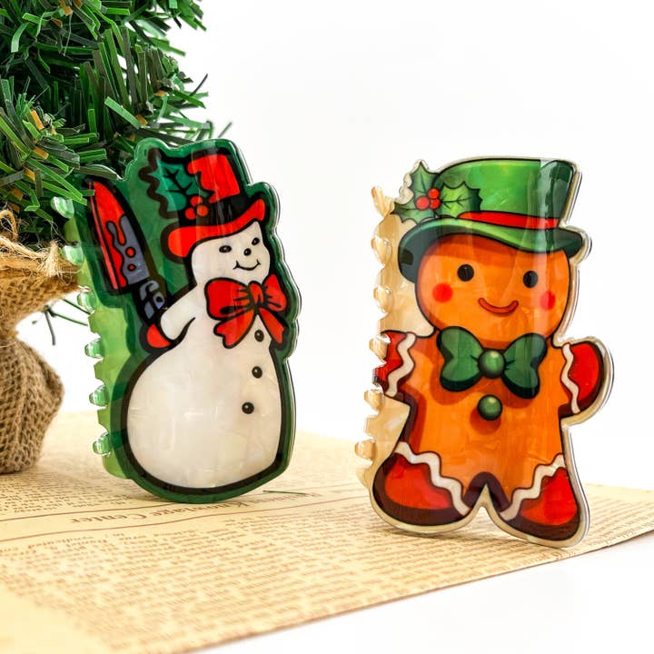 TheDivaSoap - Wholesale Hair Clip - Women's - Christmas Series Hair Claw Clip, Festive Winter Hair Clip13