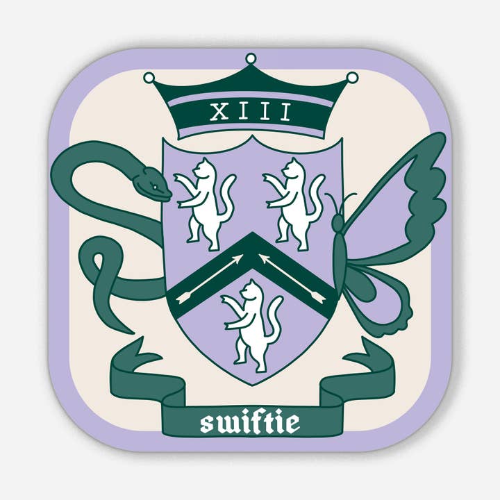 Just Follow Your Art - Wholesale Sticker - Swiftie Coat Of Arms Sticker