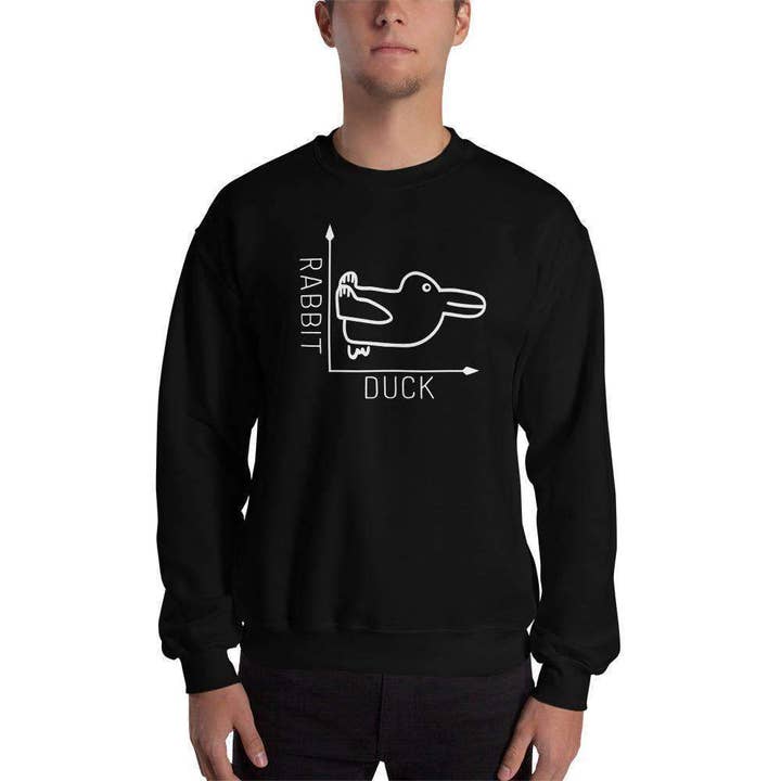 Kanin-Duck Illusion - Duck Edition - Sweatshirt for engroshandel hos The Philosopher's Shirt