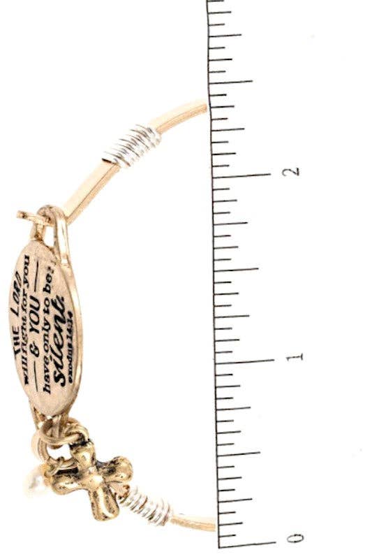 Andrea Bijoux - Wholesale Bangle Bracelet - ENGRAVED MESSAGE DISK BANGLE BRACELET2