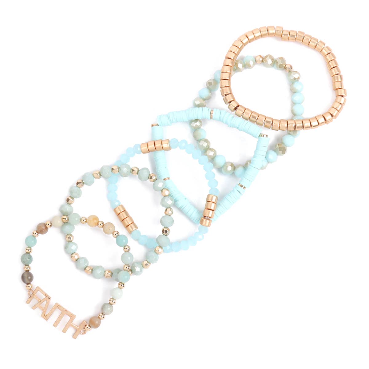 MYS Wholesale Inc - Vente Bracelets à breloques/pendentifs - Bracelet à breloques « Faith » en perles mélangées16