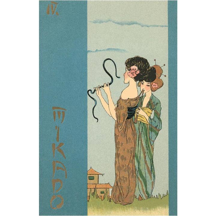 Found Image Press - Wholesale Stationery/Notecard Set - Greeting Card AT-183 Scene from the Mikado
