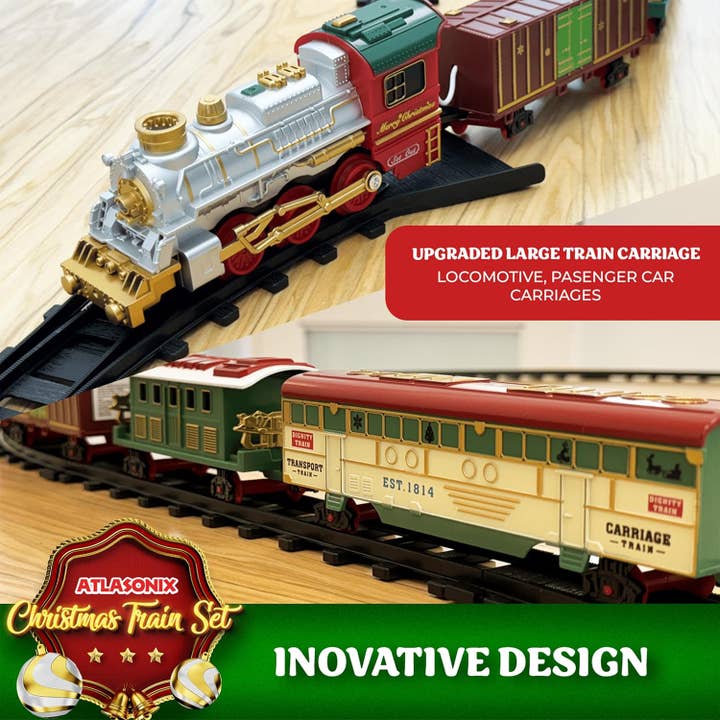 Atlasonix - Wholesale Toy Set - Kids - Christmas Train Set, Around The Tree Train Set6