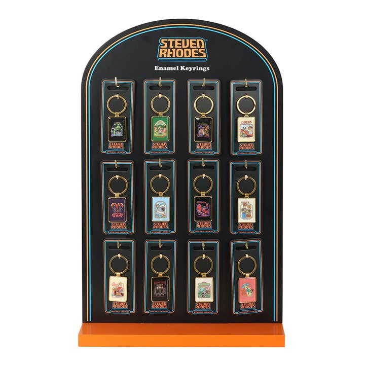 Something Different Wholesale – Porta-chaves - Unissexo por atacado – Conjunto de 48 Porta-chaves de Esmalte de Steven Rhodes em Exposição1