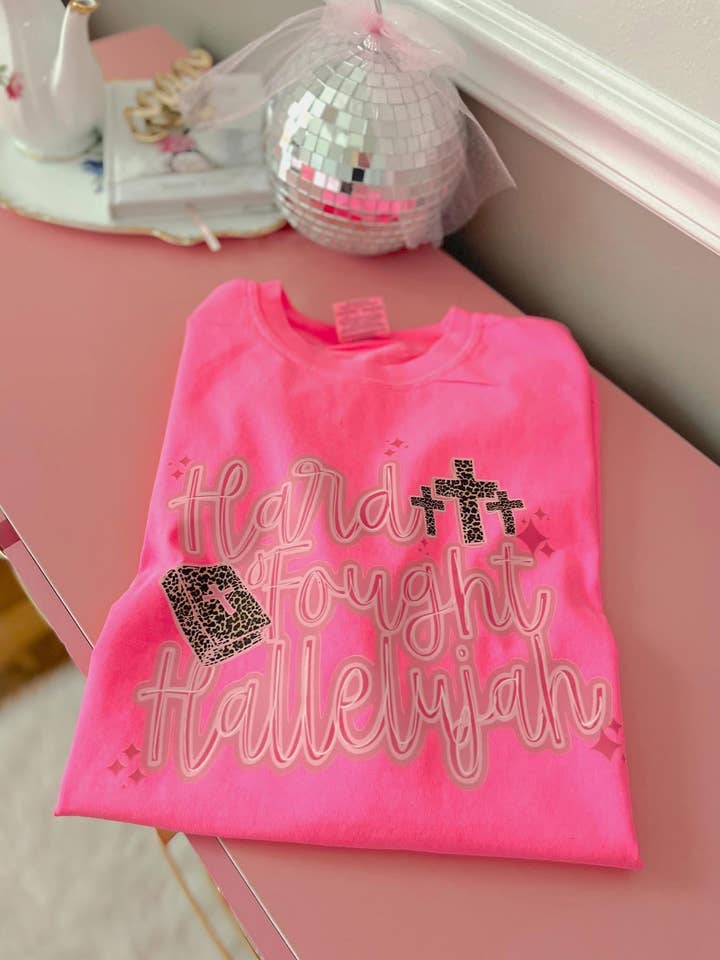 Hard Fought Hallelujah Tee for wholesale by Downtown Darling Wholesale