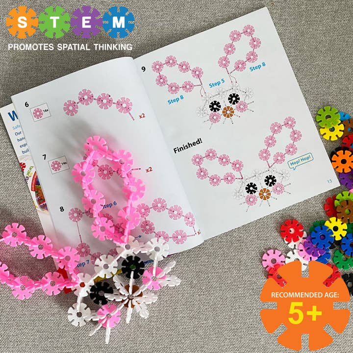 VIAHART Toy Co. - Wholesale Building Set - Kids - 15 in 1 Brain Flakes Building Instructions For Beginners4