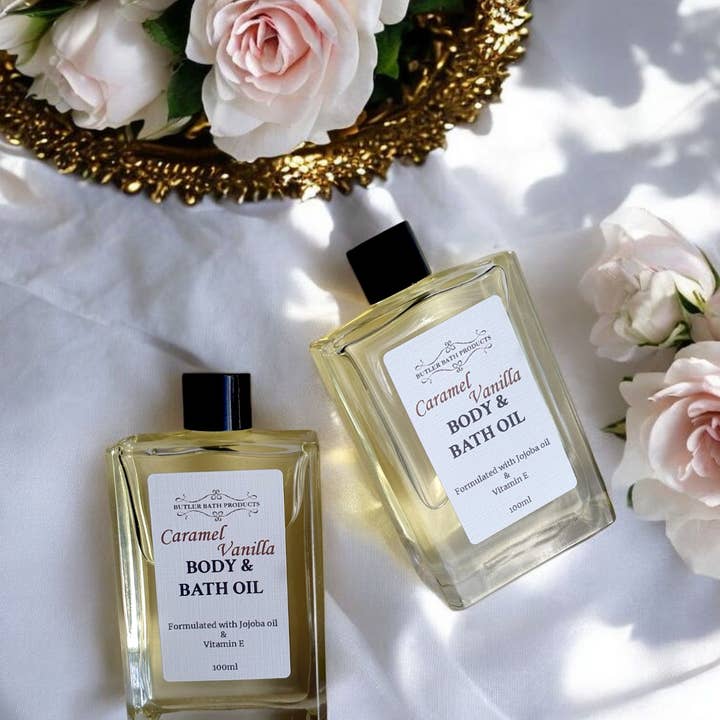 Butler Bath Products - Wholesale Bath/body oil - Caramel Vanilla Body & Bath Oil1