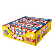 Long Island Candy Factory - Wholesale Licorice - Red Vines Movie Mix Twists Red Buttered Popcorn 9 Ct 5 Oz Tray