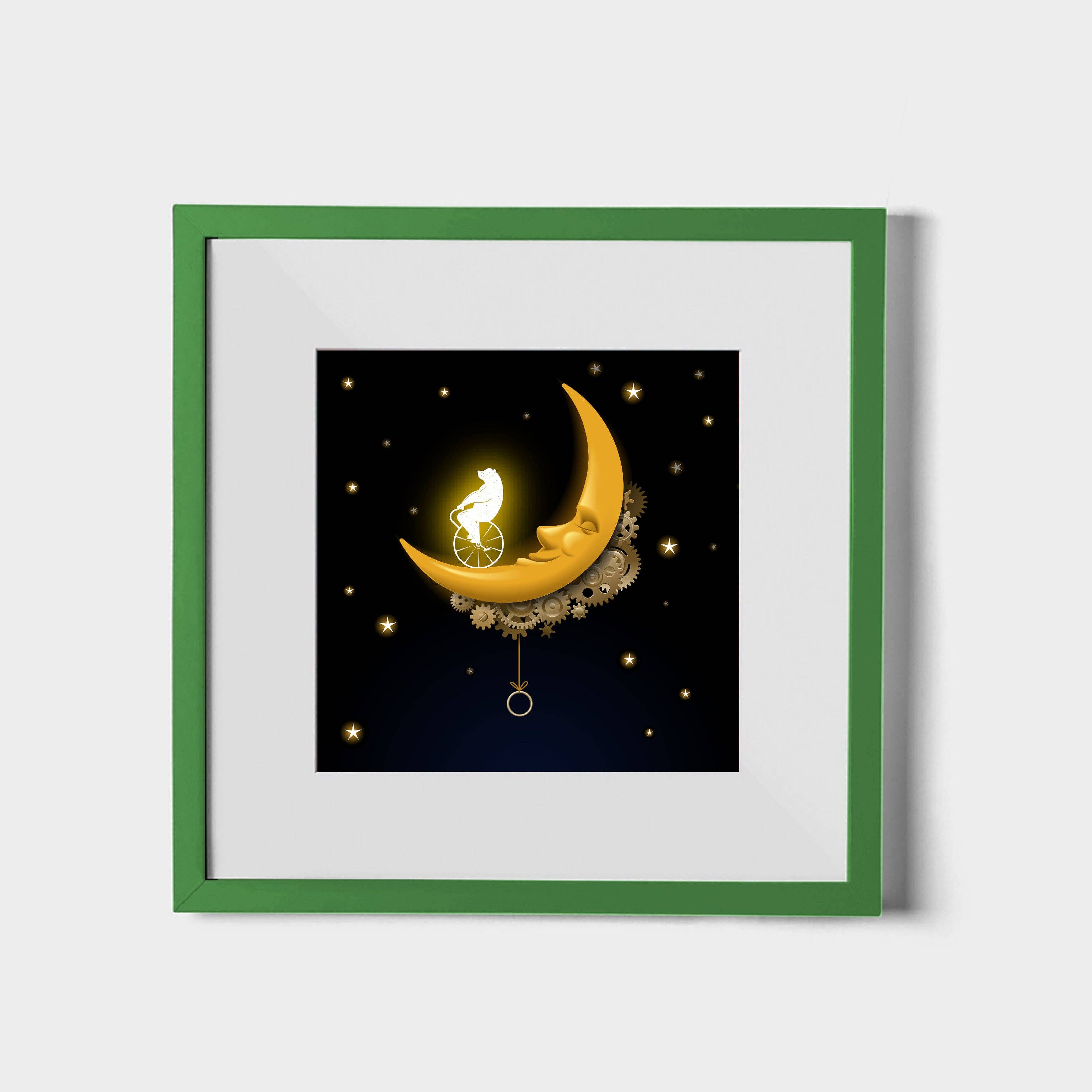ArtScapes - Wholesale Art Print - Bear on the Moon0