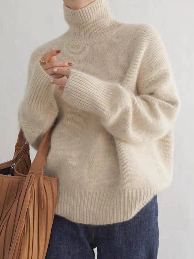 Marayn - Wholesale Knitted jumper – Women′s - Soft Knit Turtleneck Cozy Chic Korean Style (Copy)2