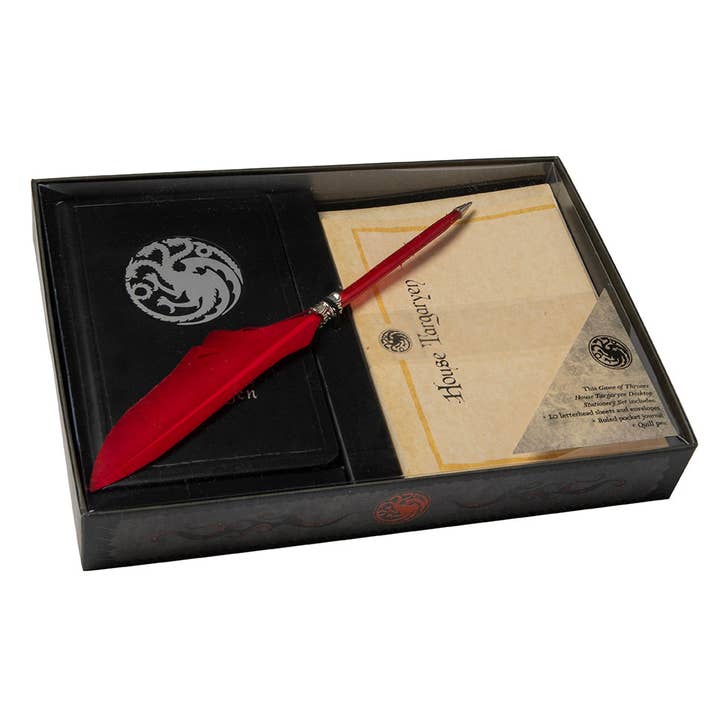 Game of Thrones: House Targaryen: Desktop Stationery Set (With Pen) for wholesale by Insight Editions - #1 Pop Culture Publisher