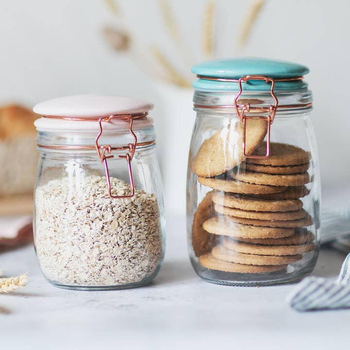 Storage Jar With Coloured Lid for wholesale by Becky Broome