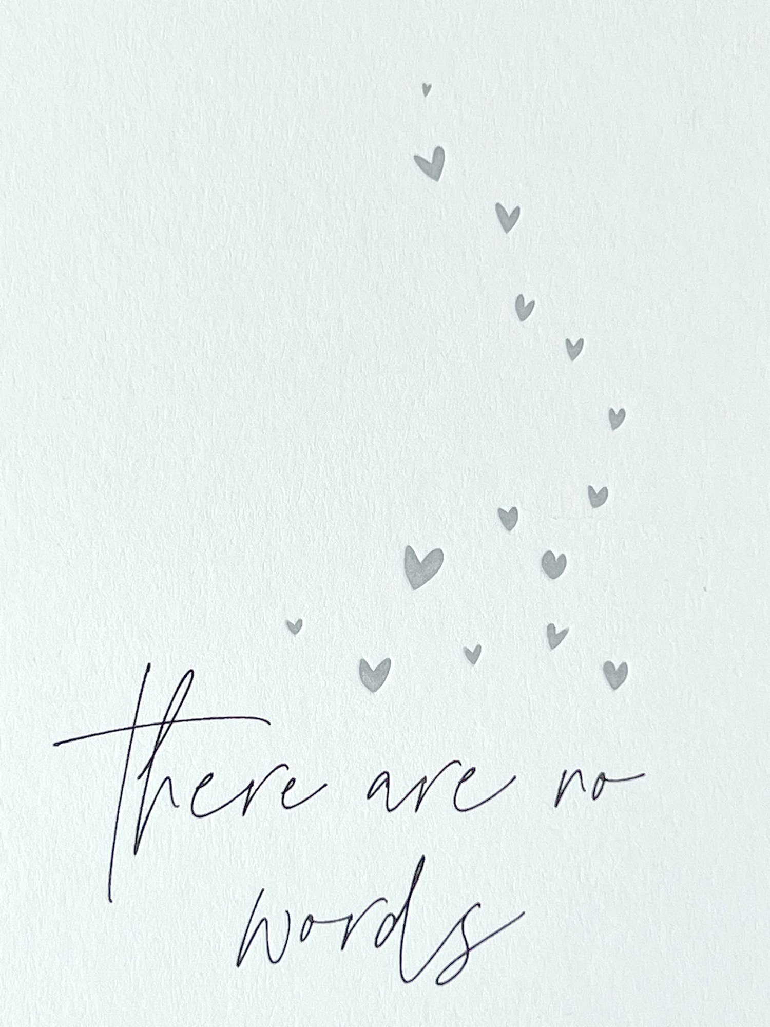 Penguin Ink – wholesale Sympathy card – No Words Letterpress Card 1