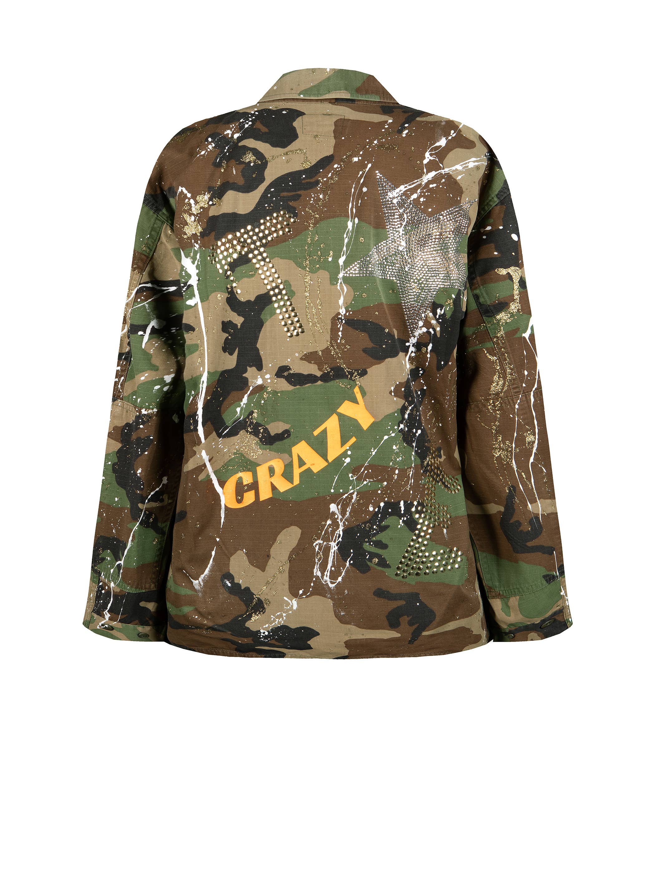 apiedinudinelparco - Wholesale Jacket - Women's - WOODLAND MILITARY JACKET CUSTOM LUXURY UP-CYCLED UNIQUE GLAM5