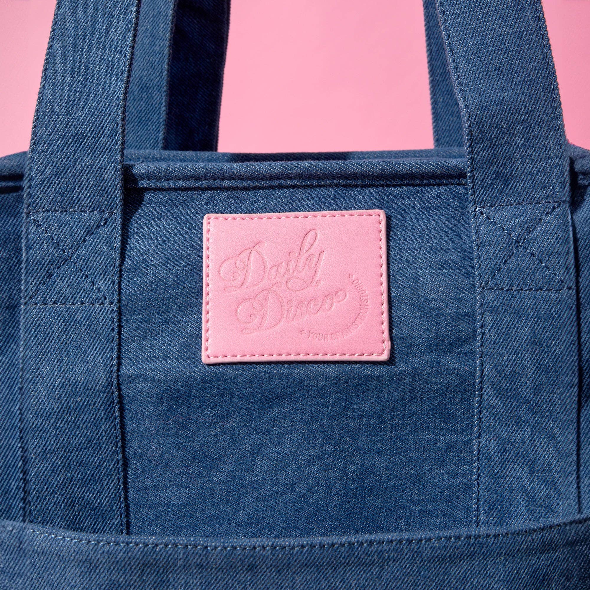 Daily Disco - Vente Tote bag – femme - Sac fourre-tout à nœud en jean3