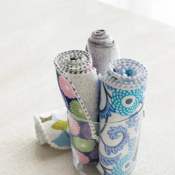 Morihata International Ltd. Co. - Wholesale Handkerchief – Unisex - Haikara Little Handkerchief - Karahana, Blue3