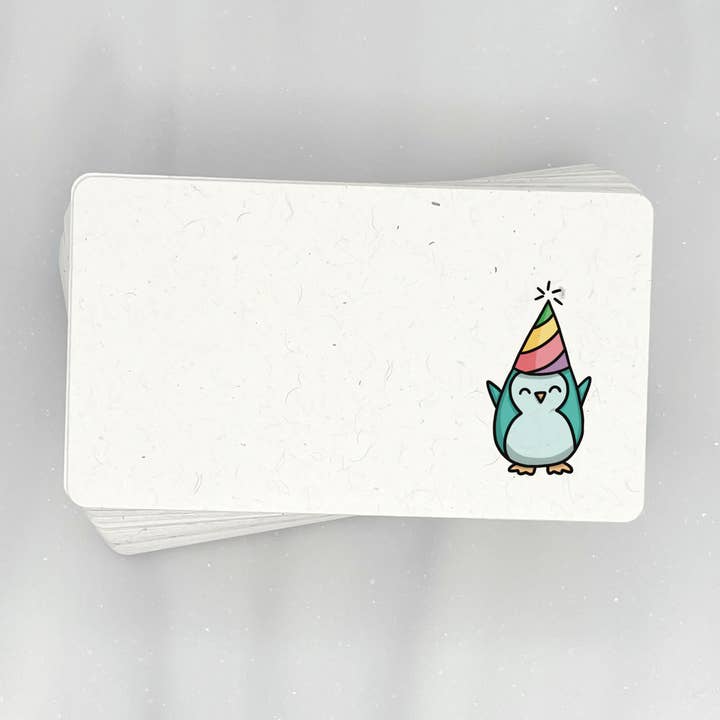 Party Animals (Penguin) - Mini Note Cards (Pack of 56) for wholesale by Lemon Doodle