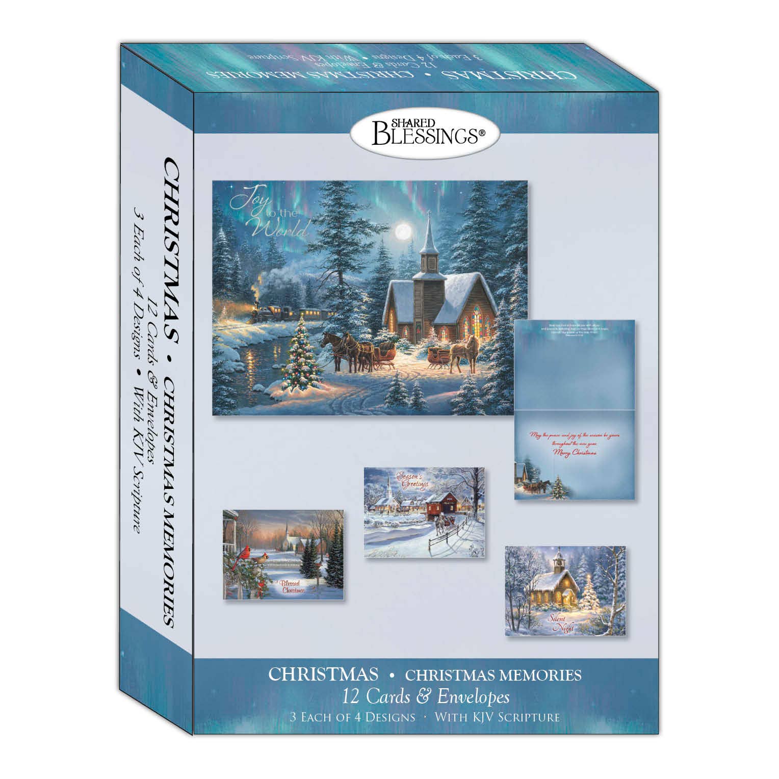 Crown Point Graphics - Wholesale Christmas Card - Religious Boxed Christmas Cards - Christmas Memories, KJV1