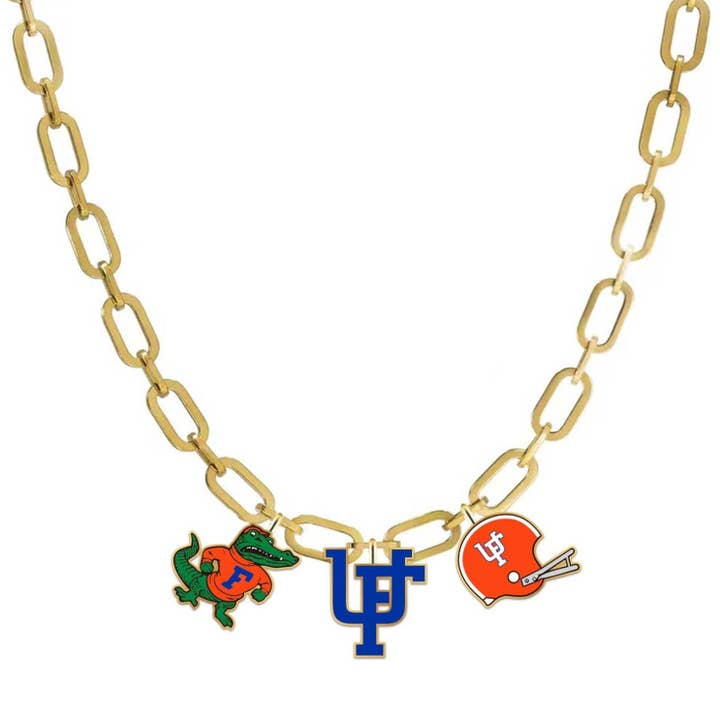 College Vault Florida Charm Necklace for wholesale by Brianna Cannon