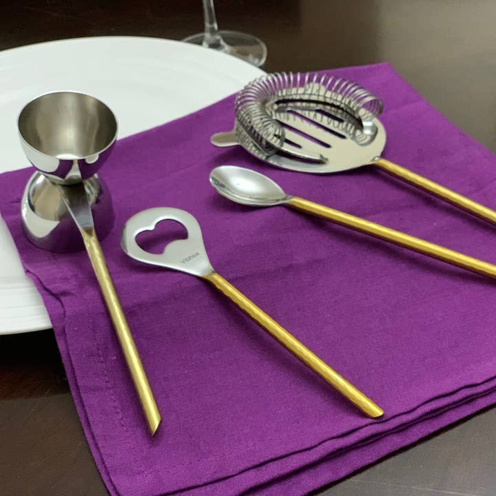 Barra Tools - Set di 4 accessori e kit per barman, colore: Dorato per la vendita all'ingrosso da parte di Vibhsa