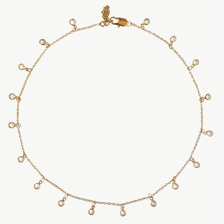 Gold SPARKLY NECKLACE for wholesale on Faire