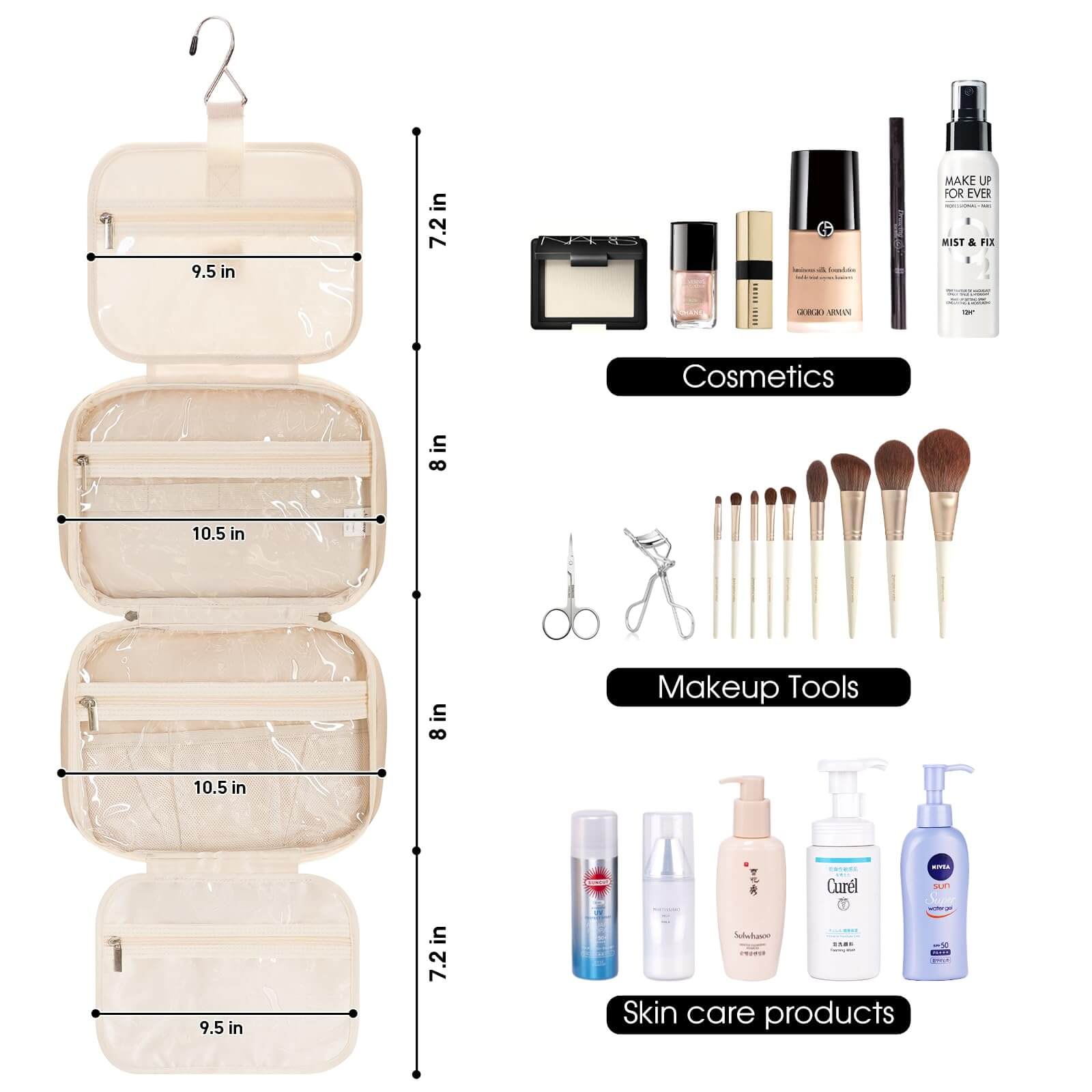 wandf – Großhandel Schmink-/Kosmetiktasche – Hängender Kulturbeutel für Frauen Reise-Make-up-Tasche31