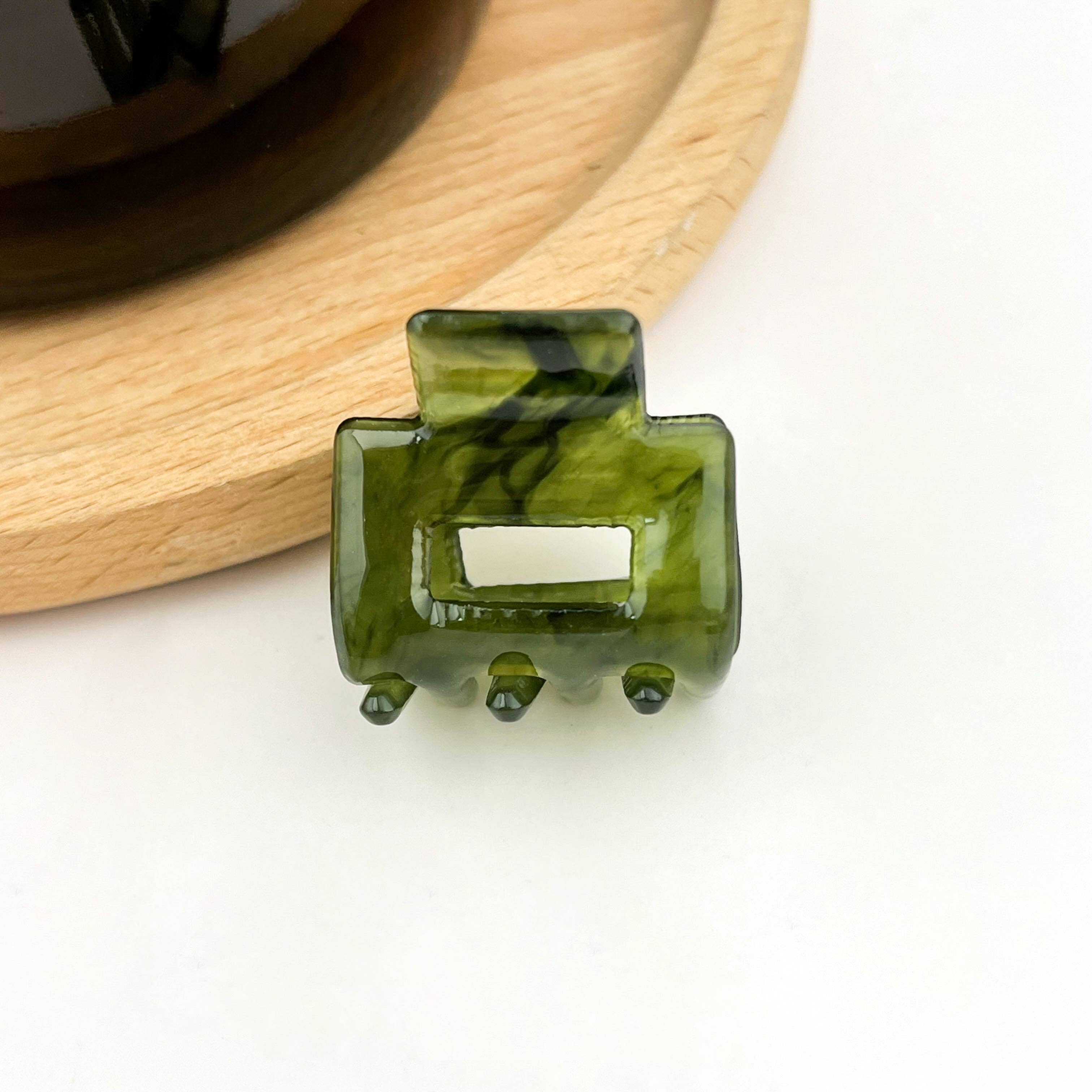 TheDivaSoap - Wholesale Hair Clip - Women's - 0.98'' Acetate Colorful Mini Square Hair Claw Clip7