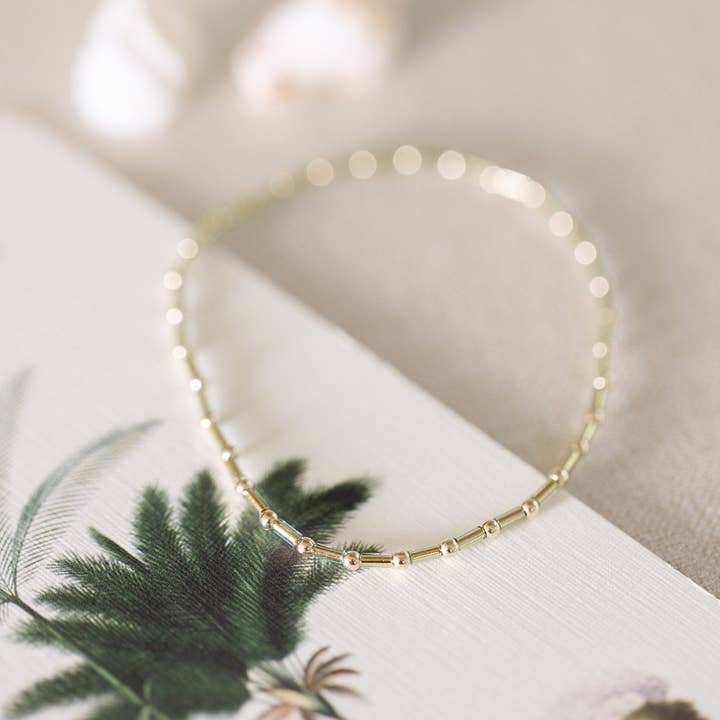 Coast and Cove - Wholesale Beaded Bracelet - Green Cosmic Satellite Bracelet2