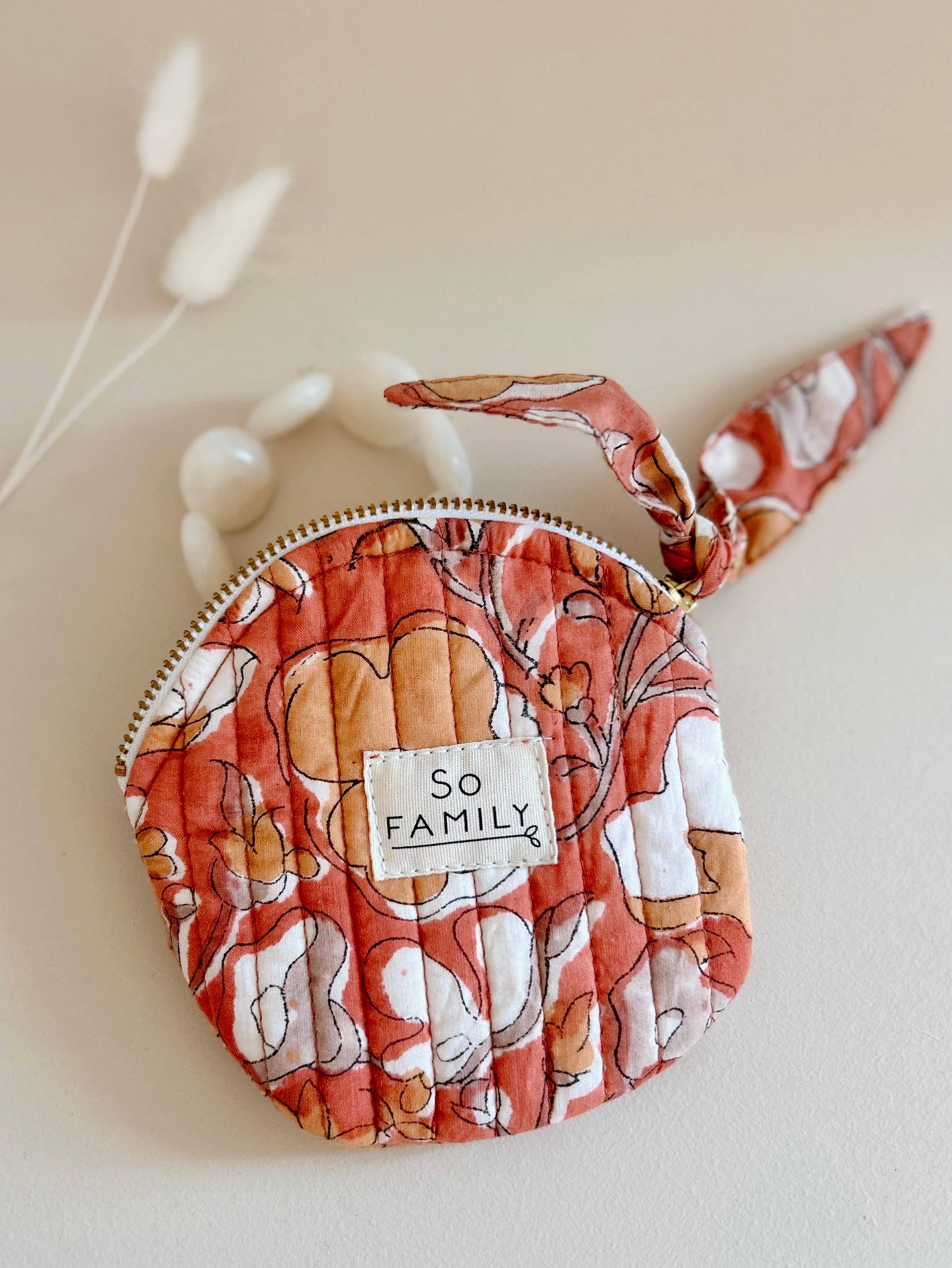 SO FAMILY - Vente Porte-monnaie – femme - Porte monnaie Cosmos Rouille0