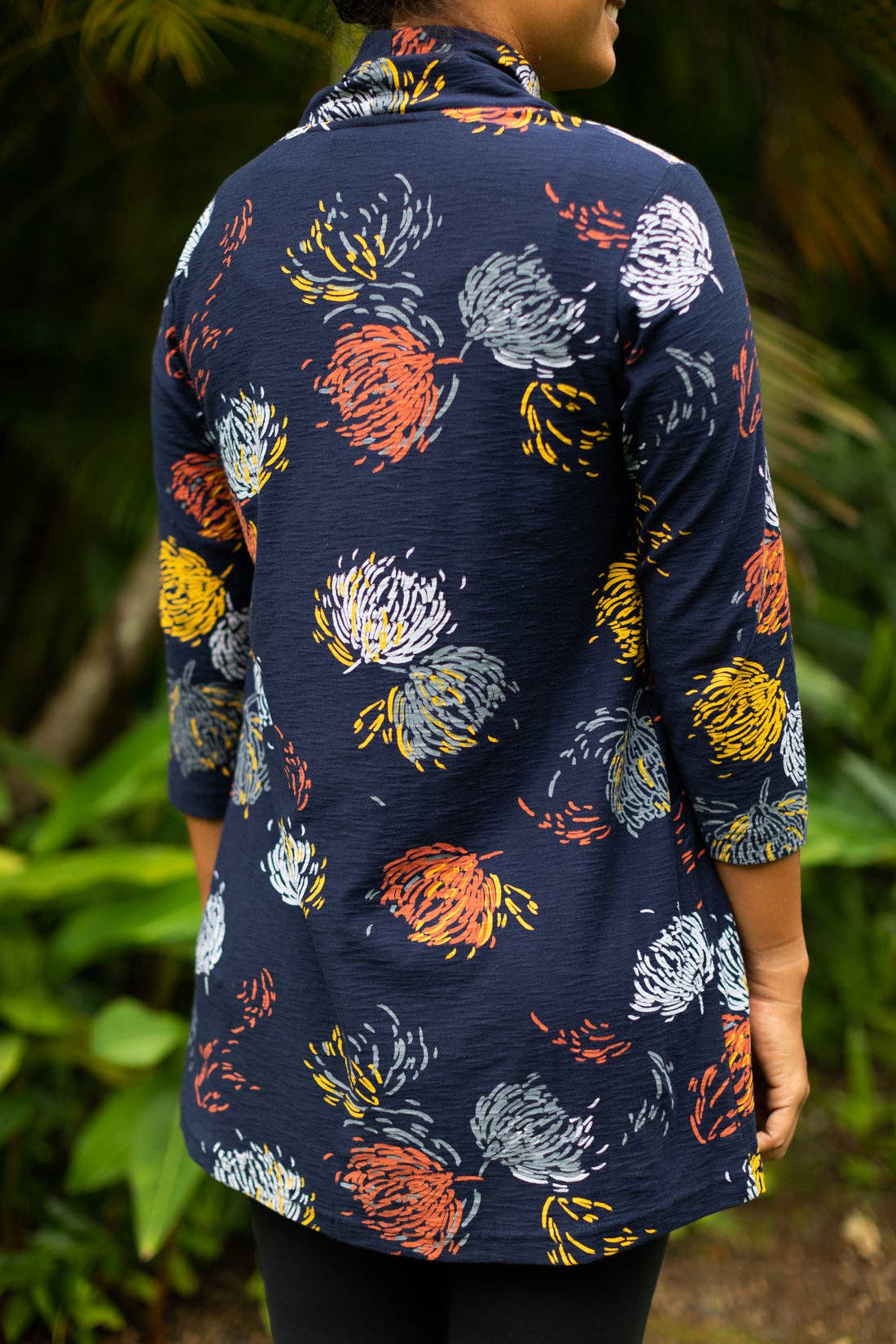 Navy Rust Tallulah Cowl Tunic for wholesale on Faire1