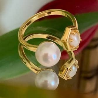 Perle Ring for engroshandel hos ACQUA LONDON