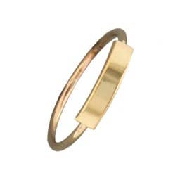 Rectangle Bar Ring for wholesale by Mark Steel Jewelry