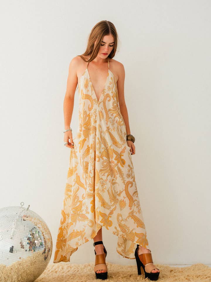 Sun Child Classic Silk Dress - Clara for wholesale by Sun Child