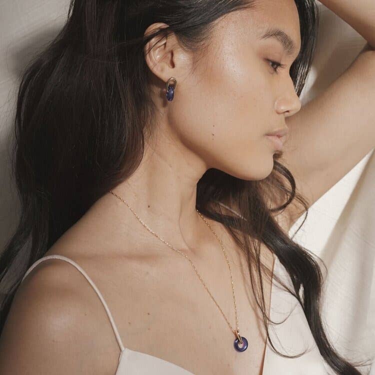 Lindsay Lewis – Engroshandel Halskæde med vedhæng – Anna Halskæde - Cobalt1