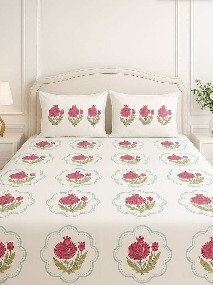 Annar Bloom Bedsheet Set for wholesale by Purple Mohar