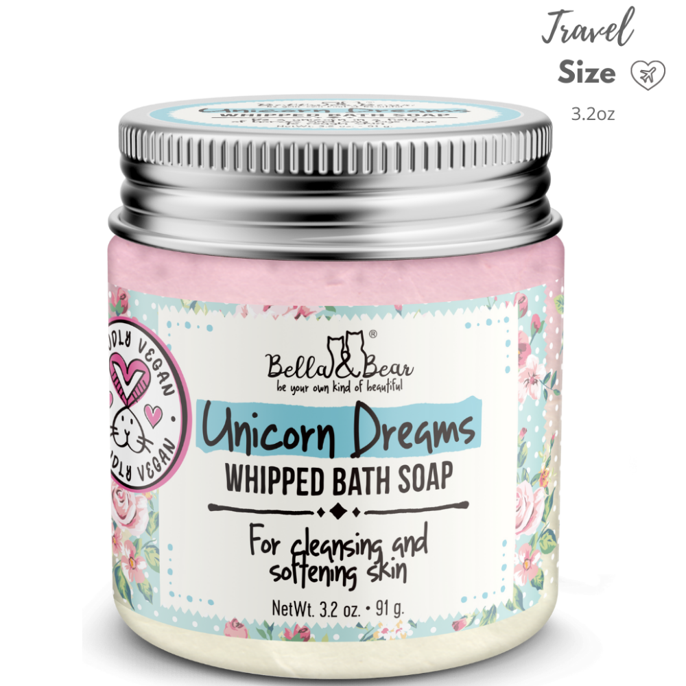Bella & Bear - Vente Savons fouettés - Savon de bain fouetté Unicorn Dreams | Crème à raser mini 3,2 oz9
