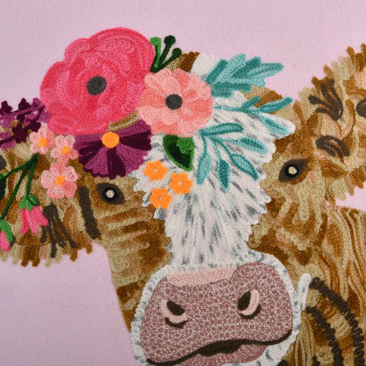 Karma Living - Wholesale Throw/Decorative Pillow - 2ABCC231054_PBFP Set/2 MOOO COW CUSHION 18x182